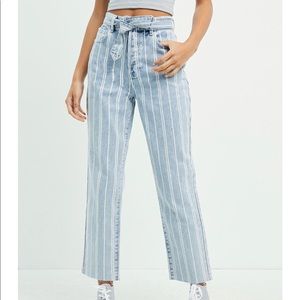 Pacsun Striped Straight Leg Jeans